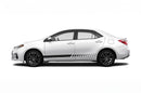 Lower side rush stripes graphics decals for Toyota Corolla 2014-2019
