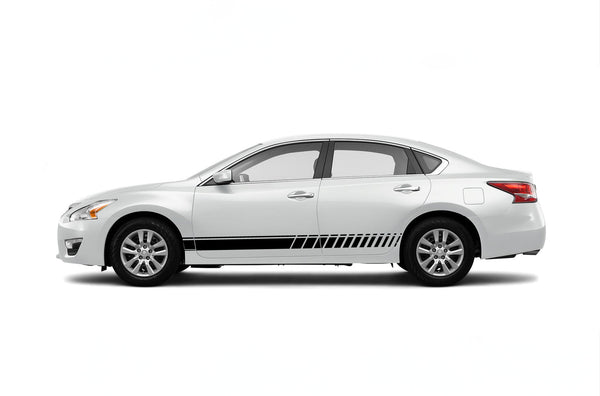 Lower side speed stripes graphics decals for Nissan Altima 2013-2018