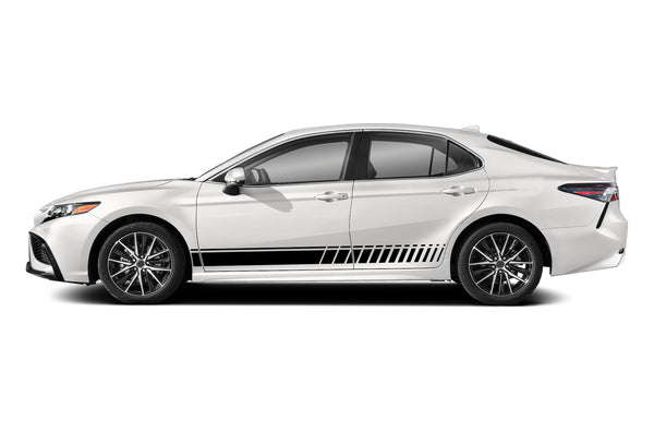 Lower side speed stripes graphics decals for Toyota Camry