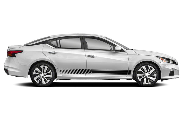 Lower side speed stripes graphics decals compatible with Nissan Altima