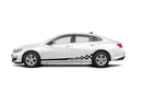 Lower side waving stripes graphics decals compatible with Chevrolet Malibu