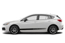 Lower speed stripes side graphics decals for Subaru Impreza