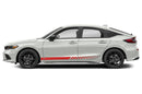 Lower rush stripes side graphics decals for Honda Civic