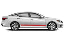 Lower side double stripes graphics decals for Nissan Altima