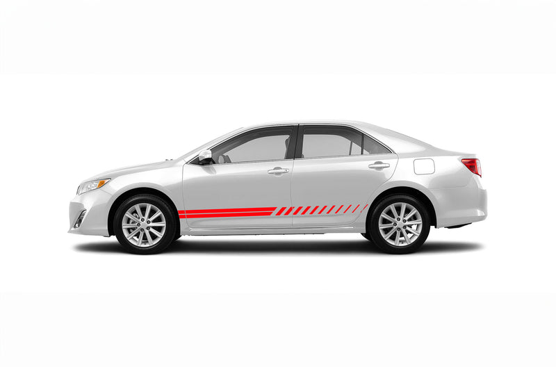 Lower rush stripes graphics decals for Toyota Camry 2012-2017