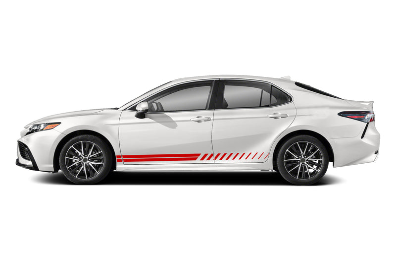 Lower side rush stripes graphics decals for Toyota Camry