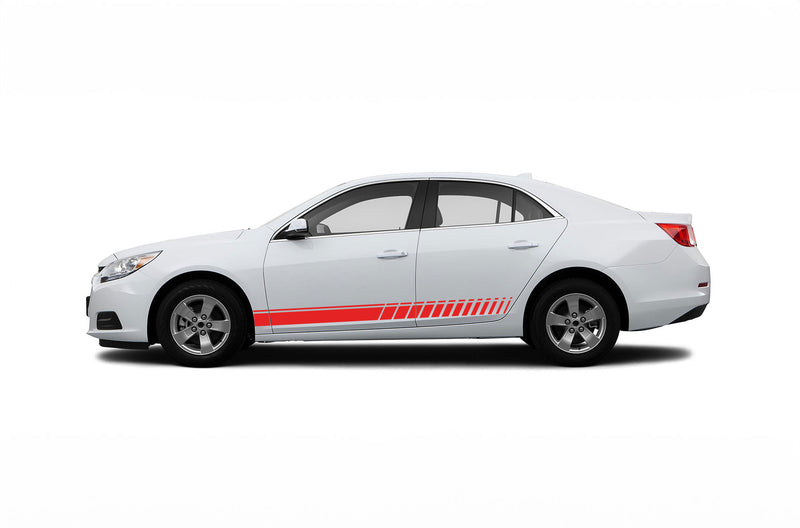 Lower speed stripes graphics decals for Chevrolet Malibu 2013-2015