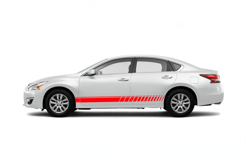 Lower side speed stripes graphics decals for Nissan Altima 2013-2018