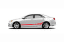 Lower waving stripes graphics decals for Toyota Camry 2012-2017