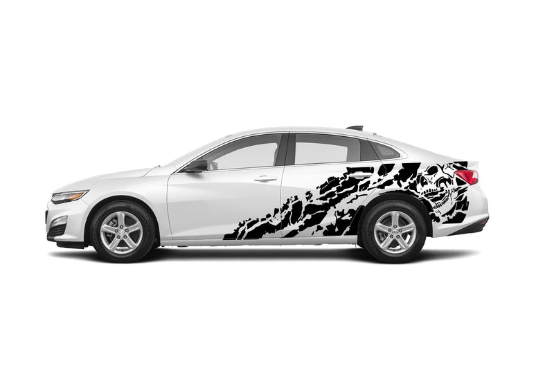 Nightmare side graphics decals compatible with Chevrolet Malibu