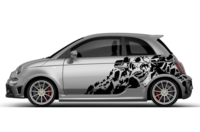 Nightmare side graphics decals for Fiat F595 Abarth