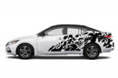 Nightmare flag side graphics decals for Nissan Sentra