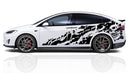 Nightmare side graphics decals for Tesla Model X