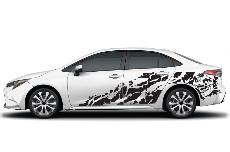 Nightmare side graphics decals for Toyota Corolla