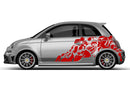 Nightmare side graphics decals for Fiat F595 Abarth