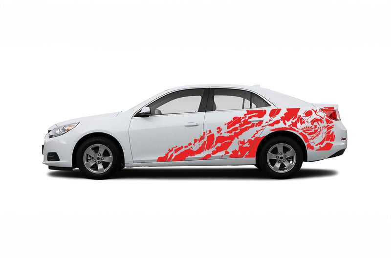 Nightmare side graphics decals for Chevrolet Malibu 2013-2015