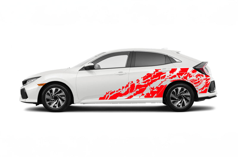 Nightmare side graphics decals for Honda Civic 2016-2021