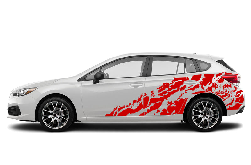 Nightmare side graphics decals for Subaru Impreza