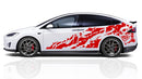 Nightmare side graphics decals for Tesla Model X