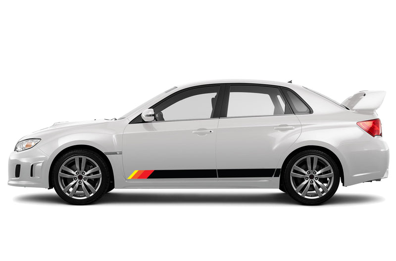 Retro lower stripes side graphics decals for Subaru Impreza 2012-2016