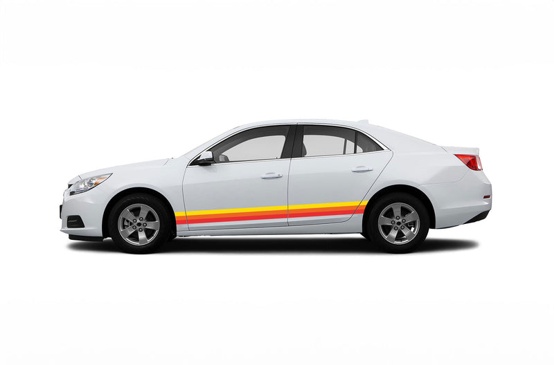 Retro side stripes graphics decals for Chevrolet Malibu 2013-2015