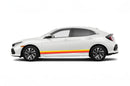 Retro side stripes graphics decals for Honda Civic 2016-2021