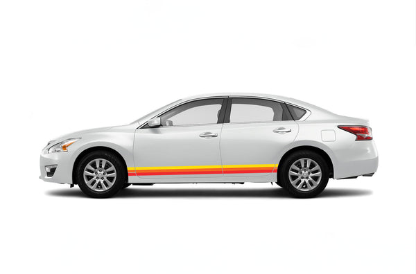 Retro side stripes graphics decals for Nissan Altima 2013-2018