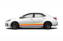 Retro side stripes graphics decals for Toyota Corolla 2014-2019