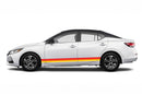 Retro stripes side graphics decals for Nissan Sentra