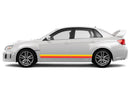 Retro stripes side graphics decals for Subaru Impreza 2012-2016