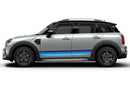 Retro stripes side graphics decals for Mini Cooper Countryman