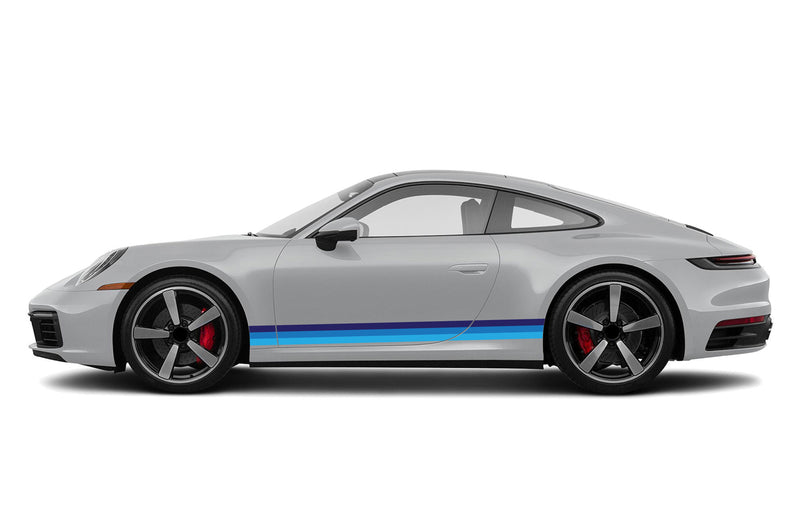 Retro stripes side graphics decals for Porsche 911 Carrera