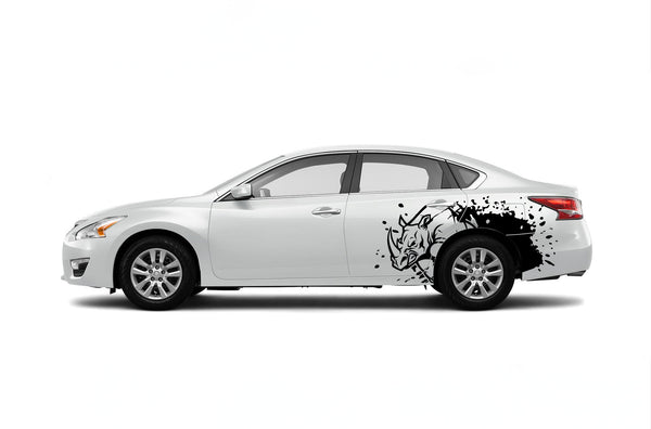 Rhino hit side graphics decals for Nissan Altima 2013-2018