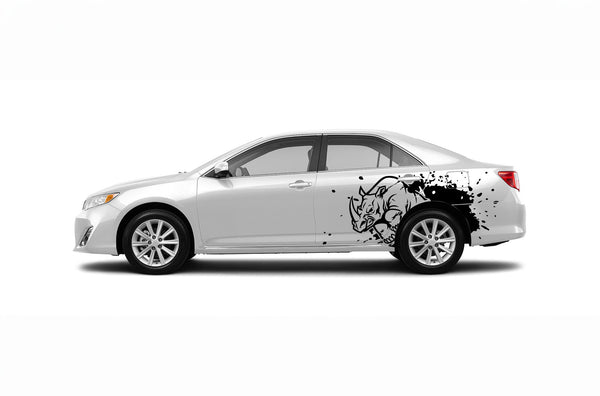 Rhino hit side graphics decals for Toyota Camry 2012-2017
