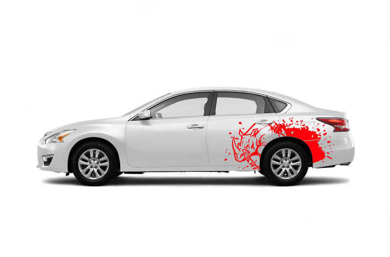 Rhino hit side graphics decals for Nissan Altima 2013-2018
