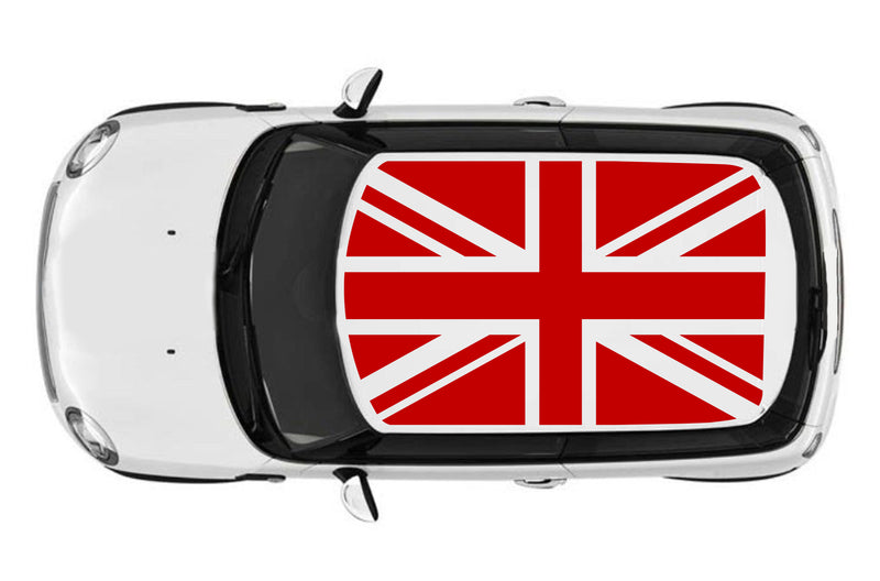 UK flag roof graphics decals for Mini Cooper Hardtop