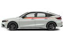 Upper speed stripes side graphics decals for Honda Civic