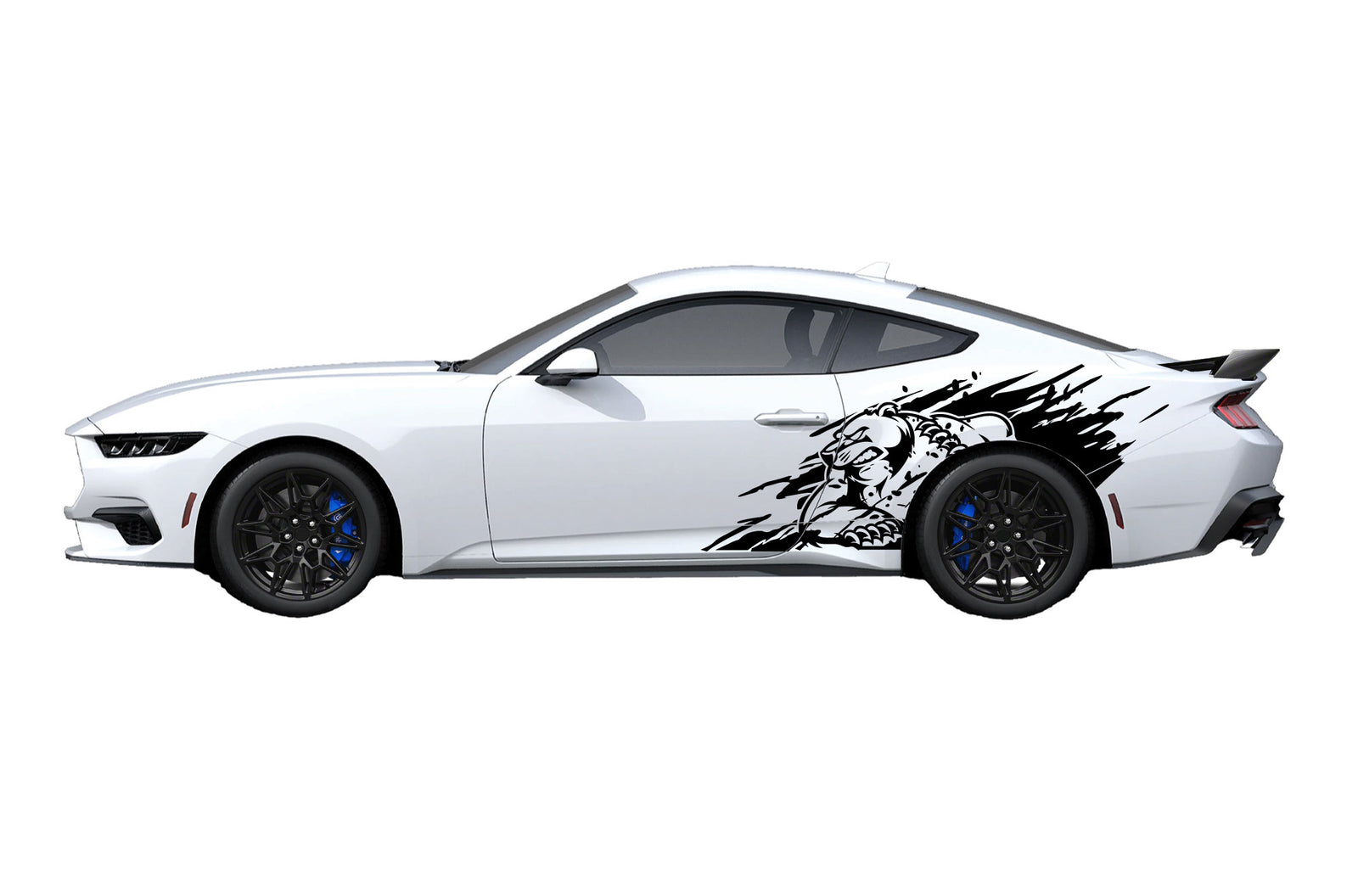 Wildside Graphics Wild bear side graphics decals for Ford Mustang