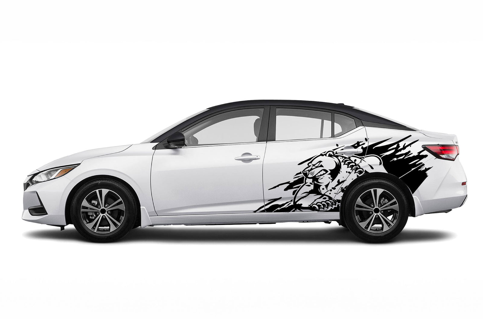 Sticker Sentra Wild bear side graphics decals for Nissan Sentra