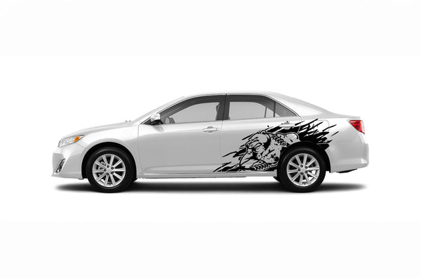 Wild bear side graphics decals for Toyota Camry 2012-2017