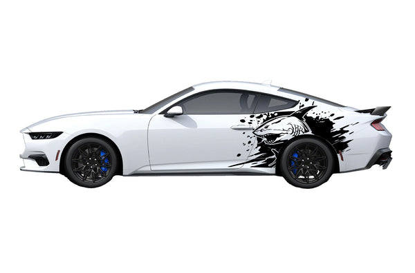 Wild sea side graphics decals for Ford Mustang