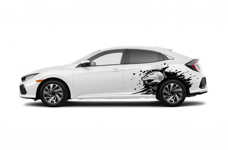 Wild sea side graphics decals for Honda Civic 2016-2021