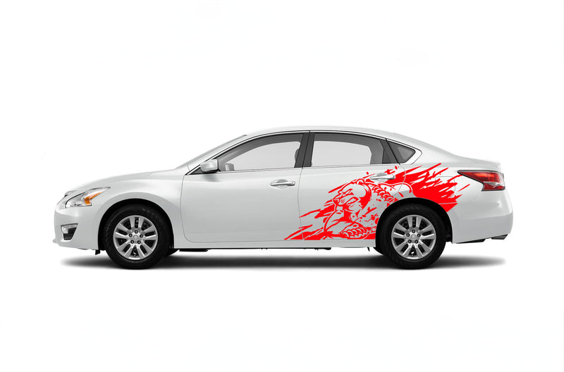 Wild bear side graphics decals for Nissan Altima 2013-2018