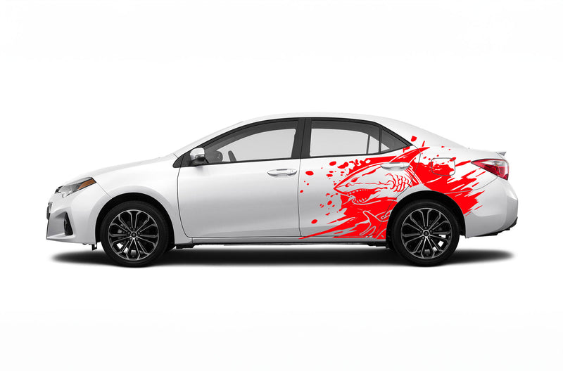 Wild sea side graphics decals for Toyota Corolla 2014-2019