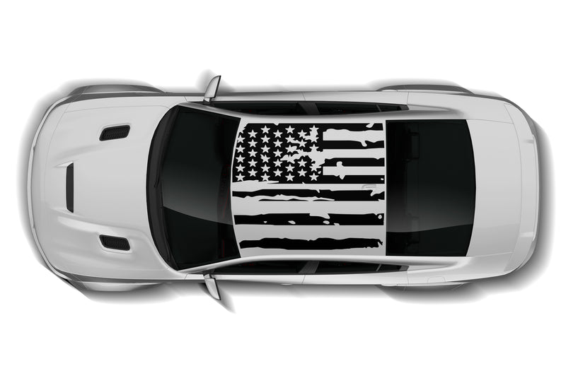 American flag roof graphics decals for Dodge Charger Hellcat SRT 