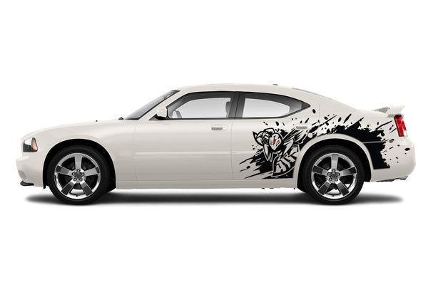 Angry hornet side graphics stickers decals for Dodge Charger 2006-2010