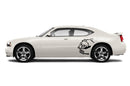Angry bear side graphics, decals compatible with Dodge Charger 2006-2010