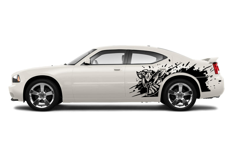 Angry hornet side graphics, decals compatible with Dodge Charger 2006-2010