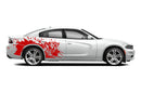 Angry hornet side graphics stickers decals for Dodge Charger