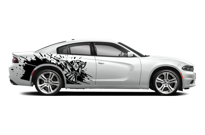 Angry hornet side graphics, decals compatible with Dodge Charger